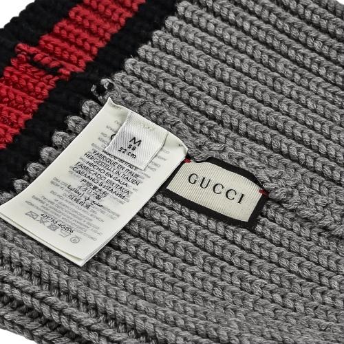GUCCI（グッチ） ニット帽 メンズ レディース M グレー 429753 4G206