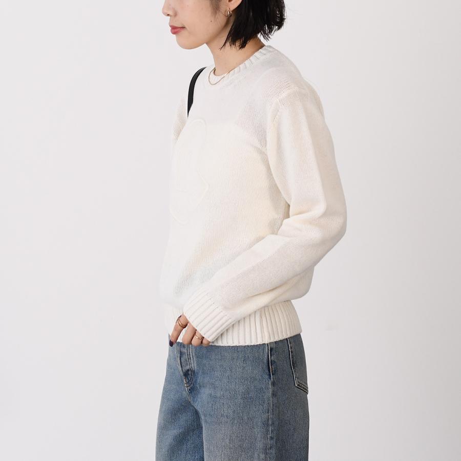 MONCLER（モンクレール） ニット セーター トップス 刺しゅうロゴ