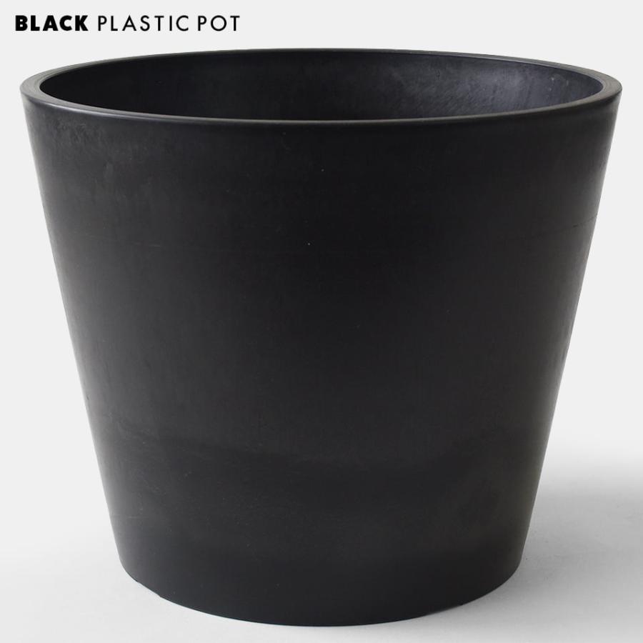 BLACK PLASTIC POT【STANDARD TYPE】31cm×26cm 黒 プラ鉢 10号 植木鉢