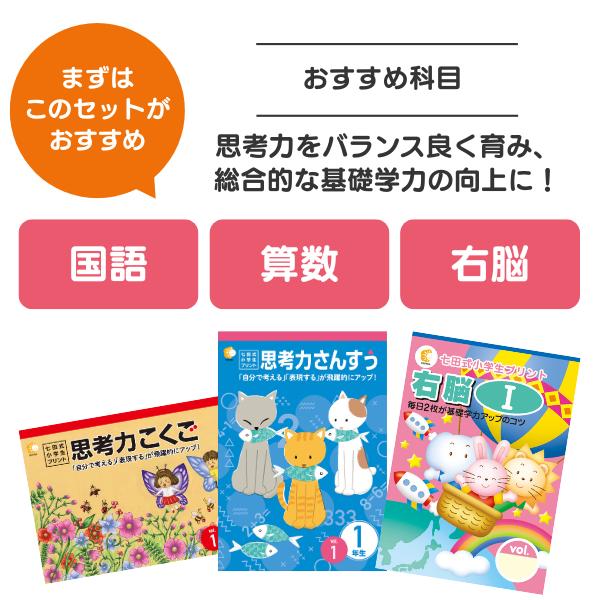 七田式小学生プリント思考力国語3年生 : しちだ・教育研究所 Yahoo!店