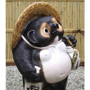 信楽焼 20号福ひねり狸 たぬき タヌキ 開運 縁起物 可愛い 陶器 商売