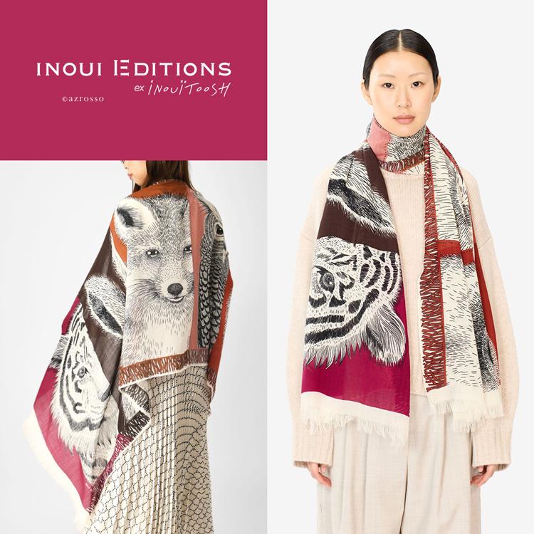 INOUI TOOSH（イヌイトゥーシュ） ストール 大判 長方形 薄手 ショール