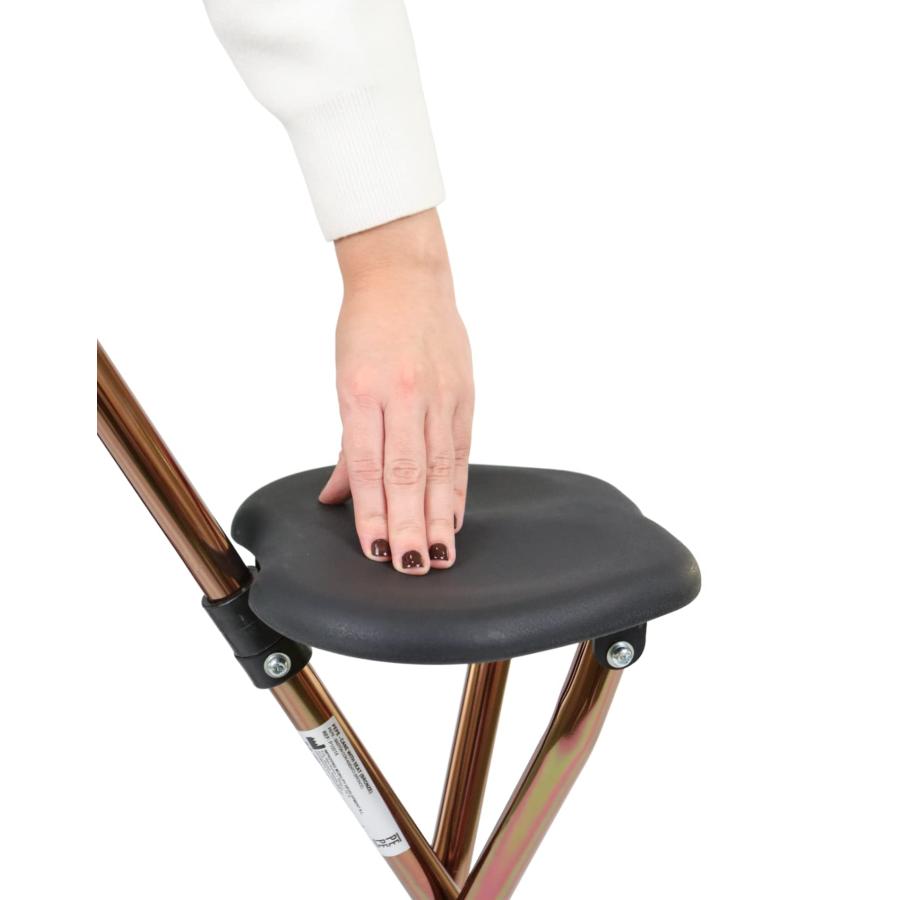 PEPE - シート付き折り畳み式ステッキ (高さ82cm、調節不可), 老人用杖
