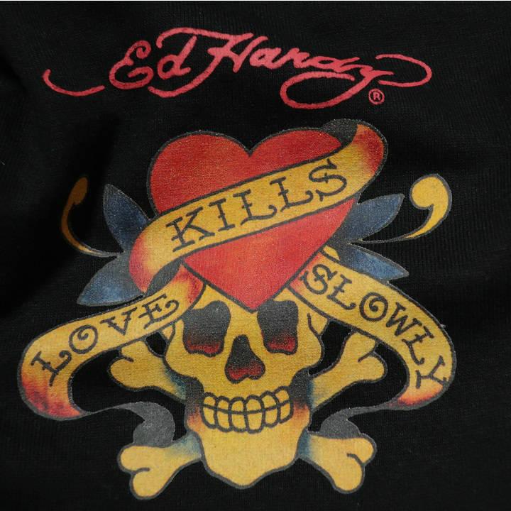 Ed Hardy（エド・ハーディー） スカル/ラブキル メンズ スウェット