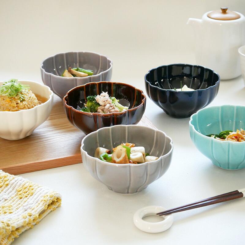 ボウル 13cm Flower 食器 おしゃれ かわいい 可愛い 花型 花柄 サラダ
