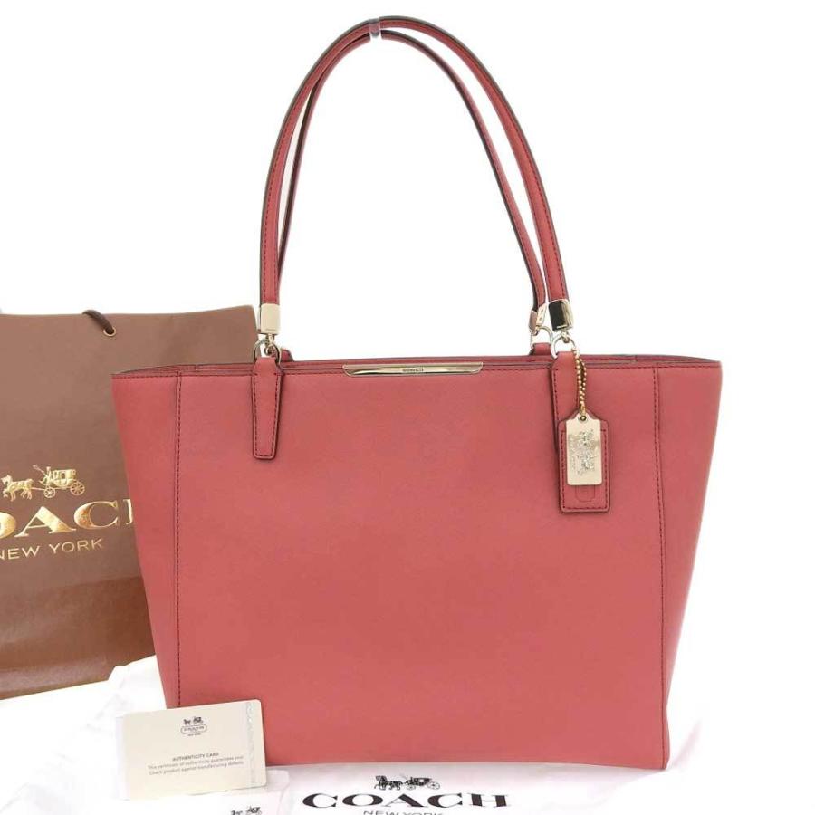 COACH（コーチ） マディソン トートバッグ サフィアーノ レザー ピンク