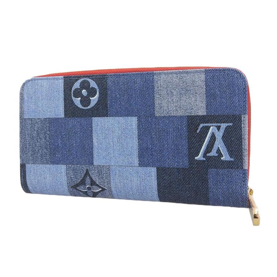 ジッピー・ウォレット ルイヴィトン LOUIS VUITTON モノグラム デニム