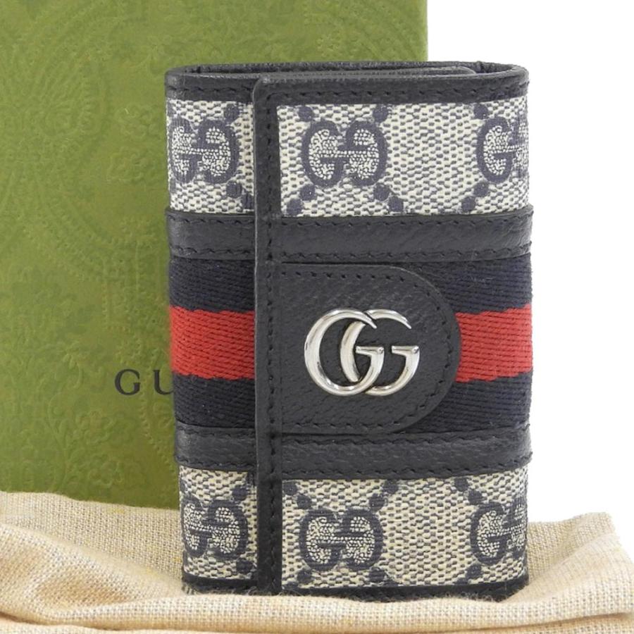 GUCCI（グッチ） オフィディア GGマーモント ロゴ キーケース6本用 GG