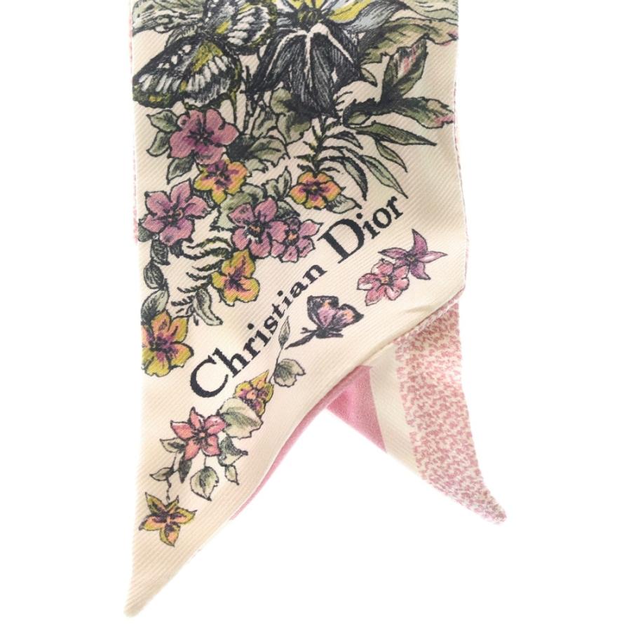 花柄のクリスチャン ディオール ミッツァ スカーフ Christian Dior