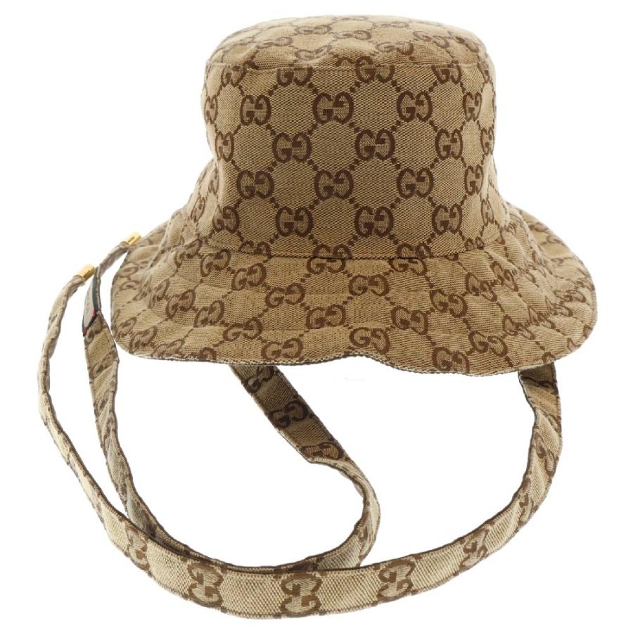 GUCCI（グッチ） GGキャンバス ドローコードリバーシブルバケット