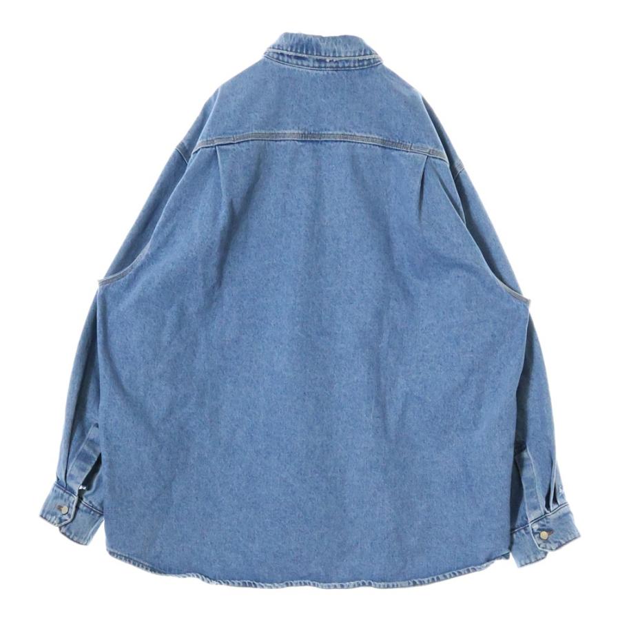 HED MAYNER（ヘドメイナー） 22AW DESTROYED DENIM SHIRT ダメージ加工
