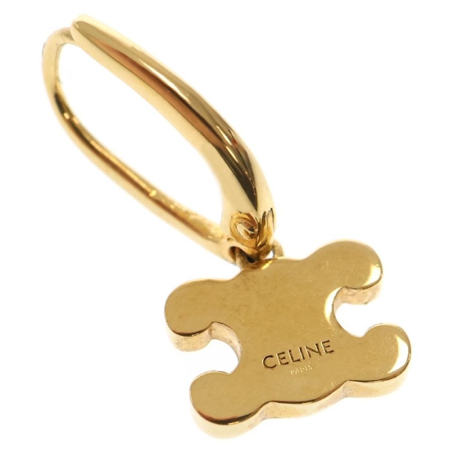 CELINE（セリーヌ） トリオンフ ラインストーン ピアス GP ゴールド