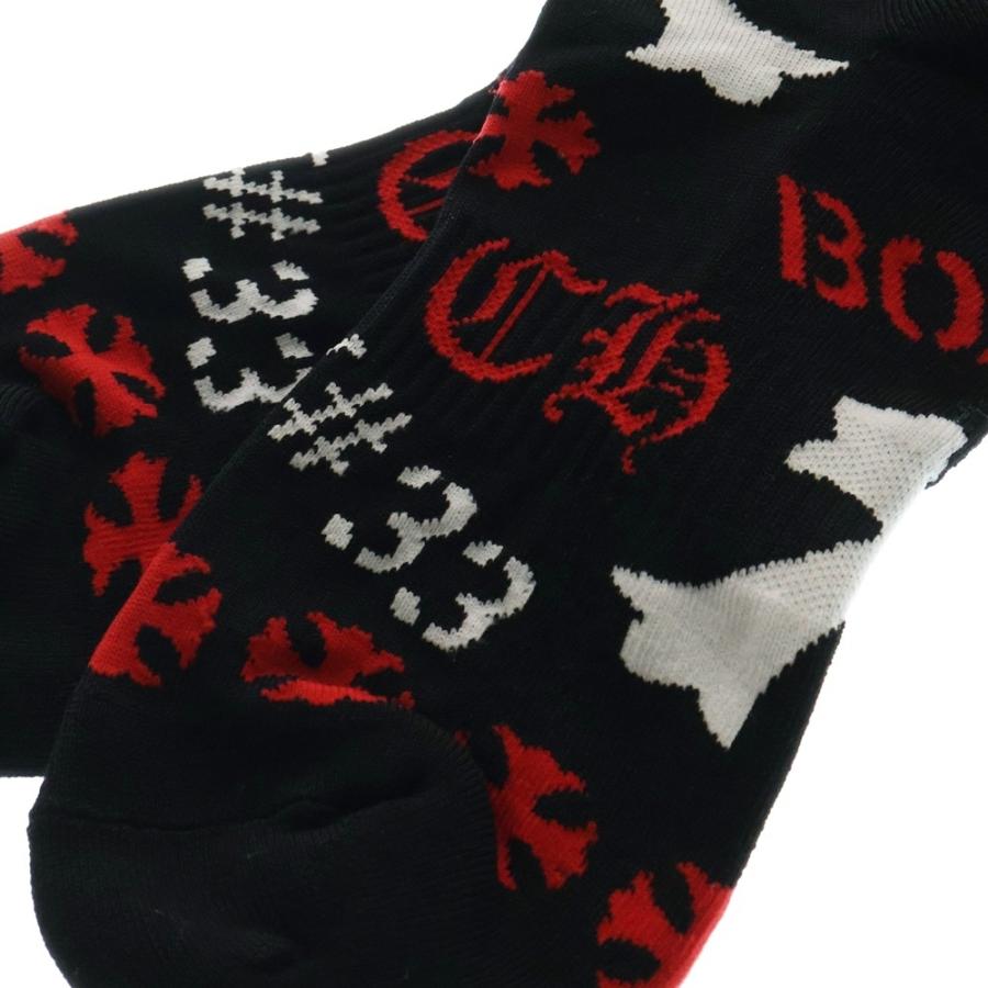 CHROME HEARTS（クロムハーツ） STENCIL SOCKS BLACK ステンシル
