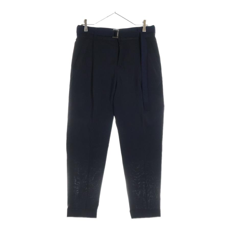 sacai（サカイ） 21AW SUITING PANTS スーチング ベルテッド タック