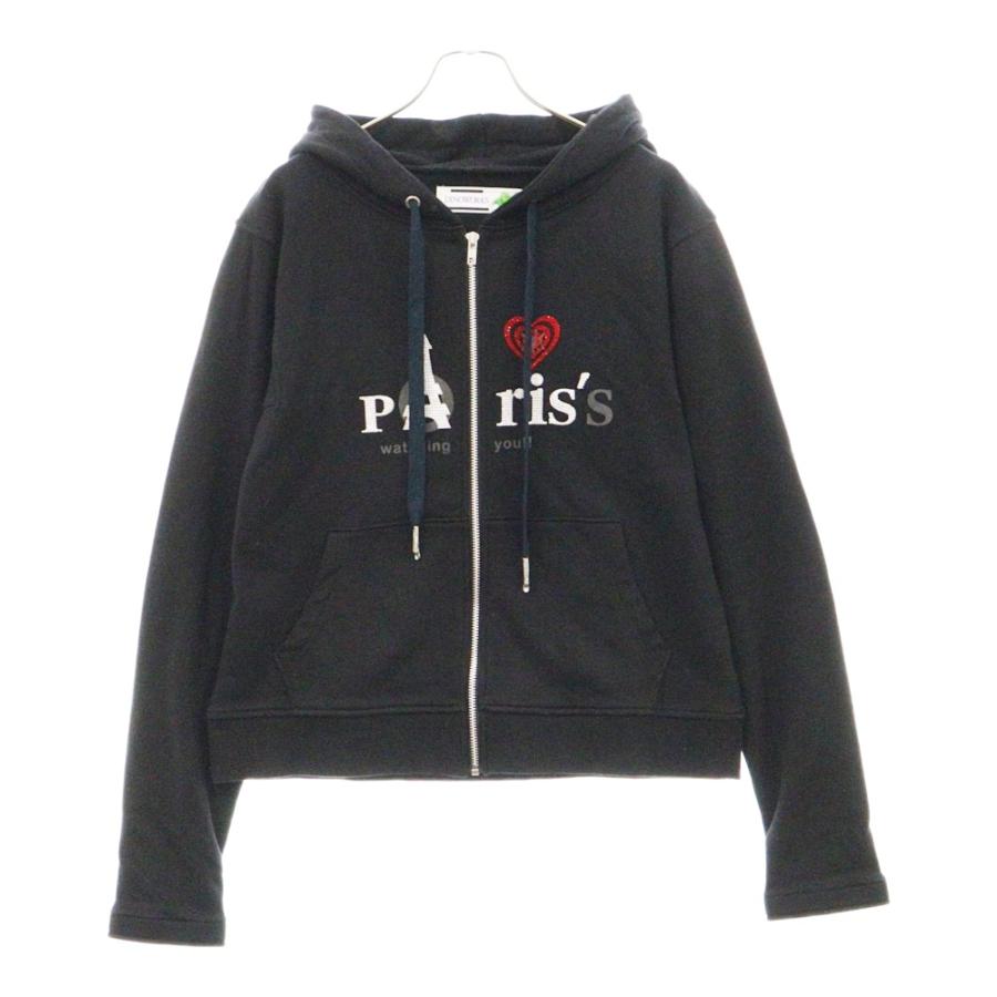 DINOWORKS Paris Zip Up Hoodie D1-004 パリロゴラインストーン ジップ