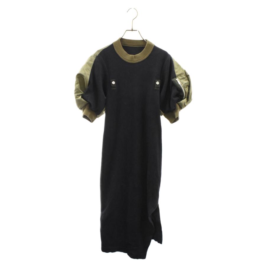 sacai（サカイ） 22SS MA-1 ドッキング パフスリーブマキシ 半袖