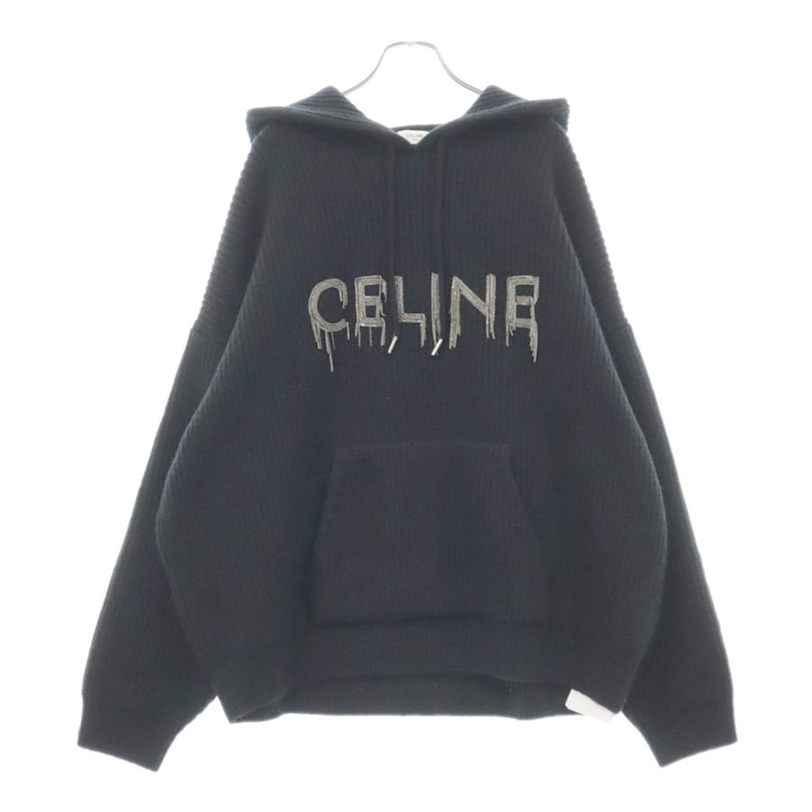 CELINE（セリーヌ） Chain Hooded Sweater in Wool チェーンロゴ
