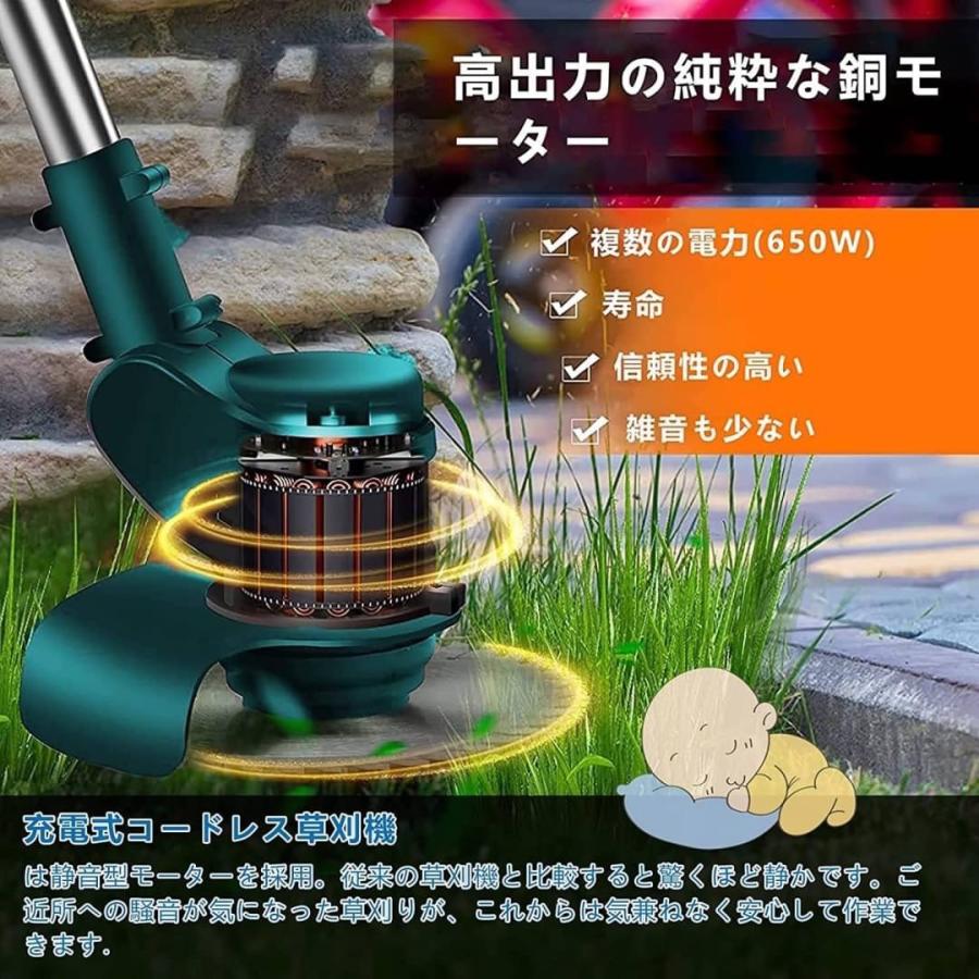 ICEHAIL 草刈り機 充電式草刈機 電動草刈り機 マキタ18vバッテリー互換