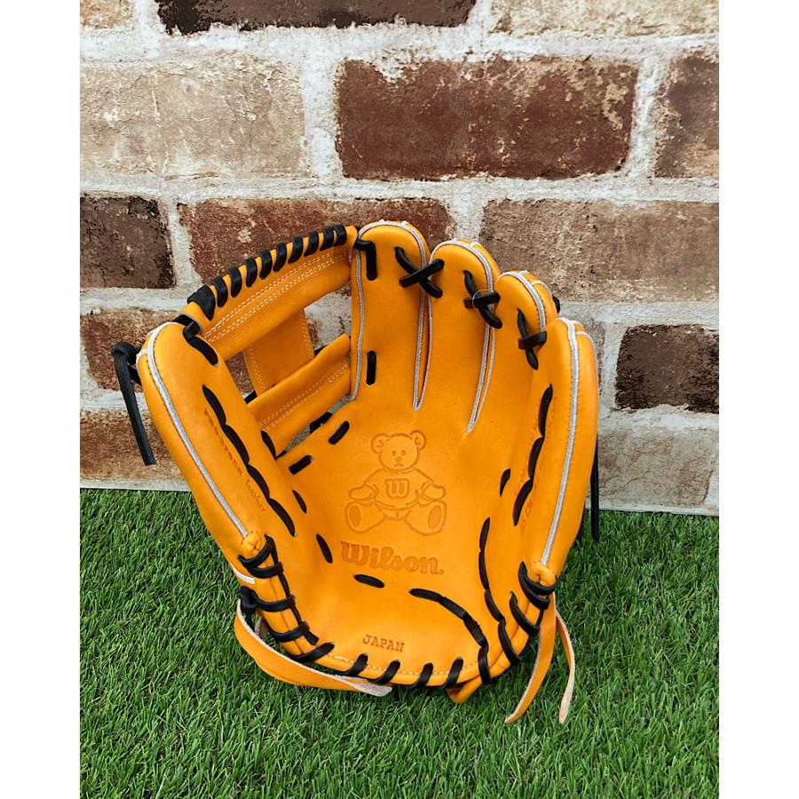 Wilson 硬式グローブ 内野手右投げ用 Eオレンジ 【公式通販】