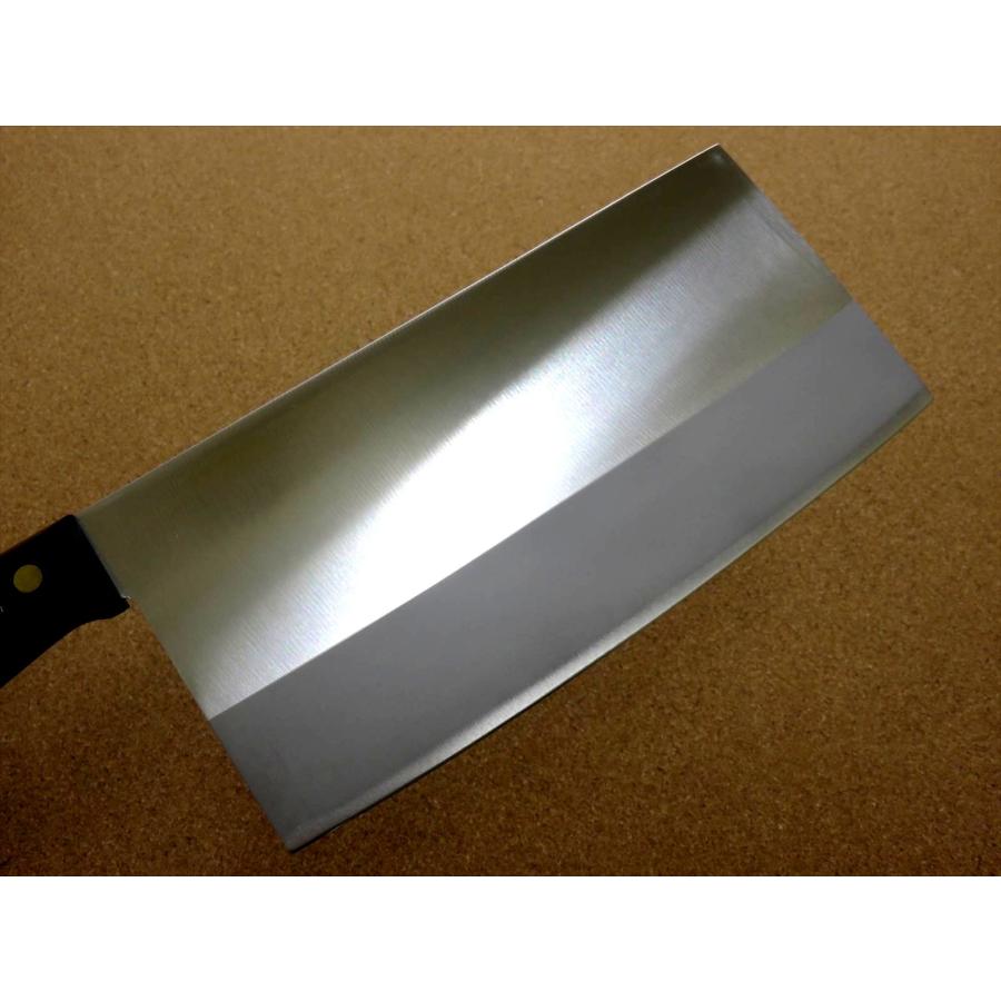 正広 包丁 中華包丁 21cm (210mm) 関の刃物 角大型 中厚 モリブデン