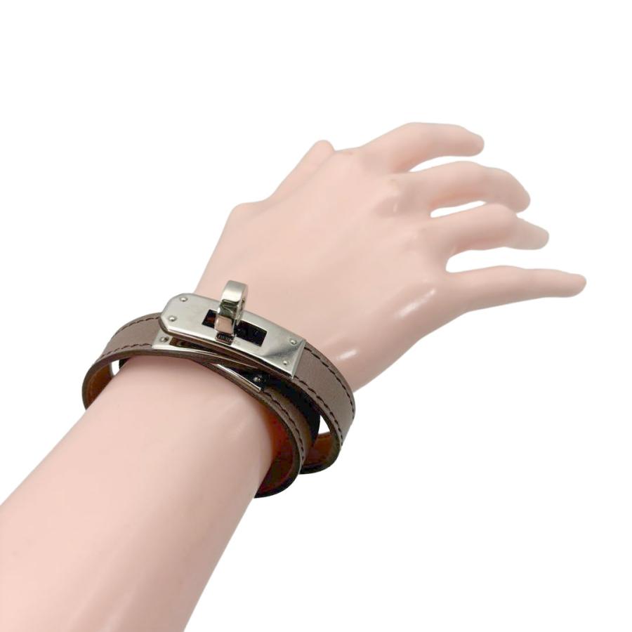 HERMES（エルメス） レザー ブレスレット ケリー ドゥブルトゥール