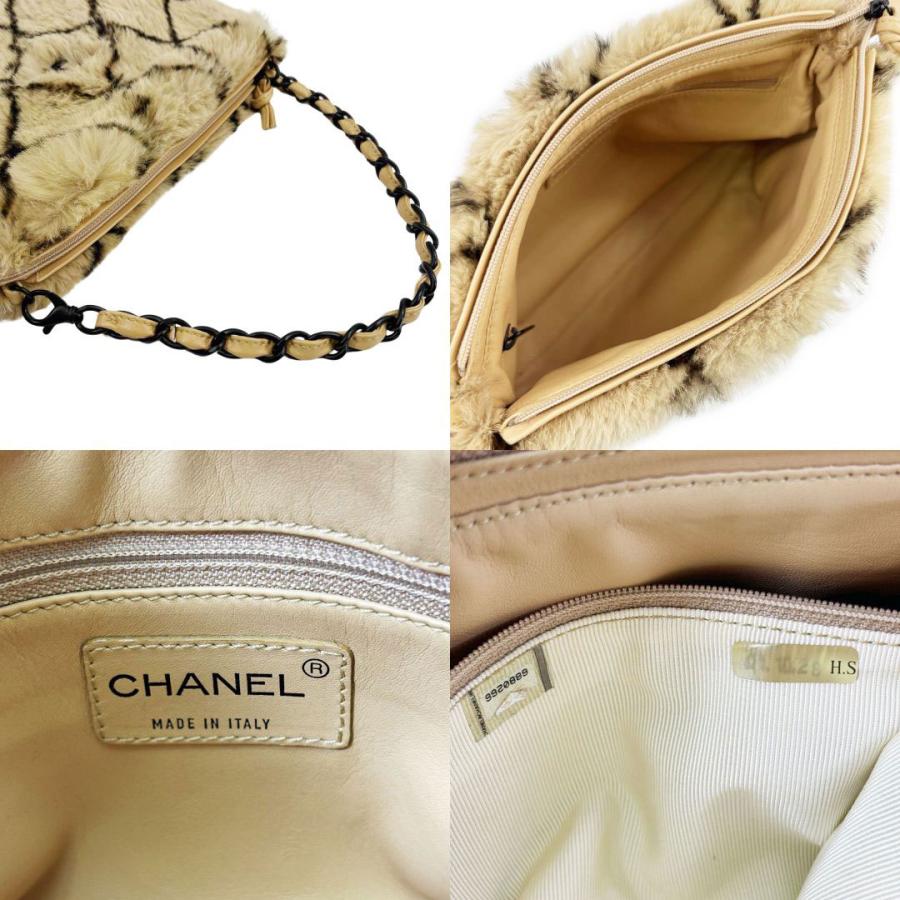 CHANEL（シャネル） チェーンショルダーバッグ ラパンファー ブラウン