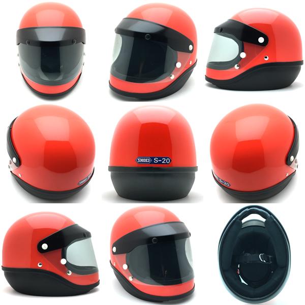 SHOEI 送料無料 Dead Stock 新品 箱 純正シールド付 SHOEI S-20 ORANGE