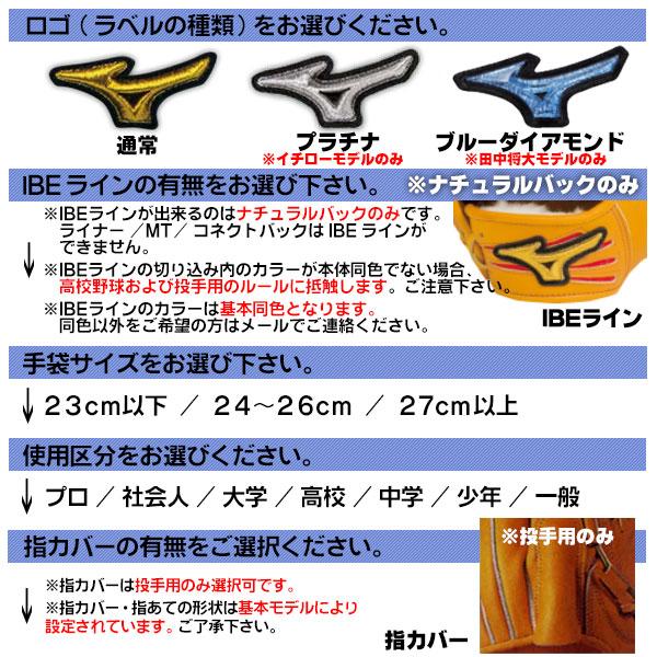 MIZUNO（ミズノ） ミズノプロ/オーダーグラブ/硬式グローブ/田口麗斗