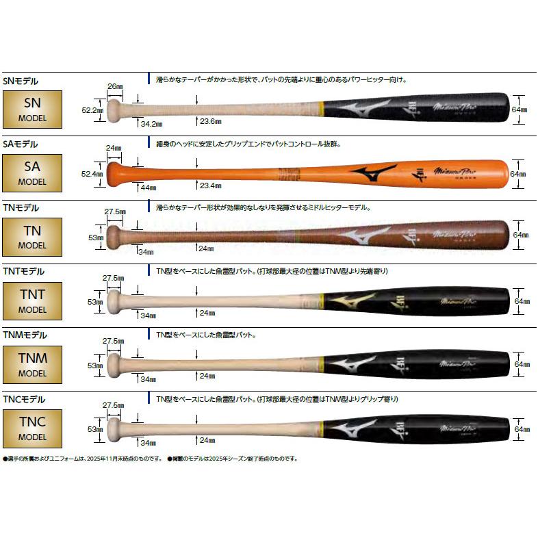Mizuno Pro ミズノプロ バット 硬式 オーダーバット MIzunoPro 木製