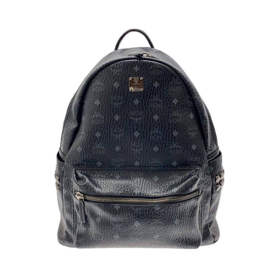 MCM◇リュック/レザー/BLK/総柄/K5898// : セカンドストリートYahoo!店
