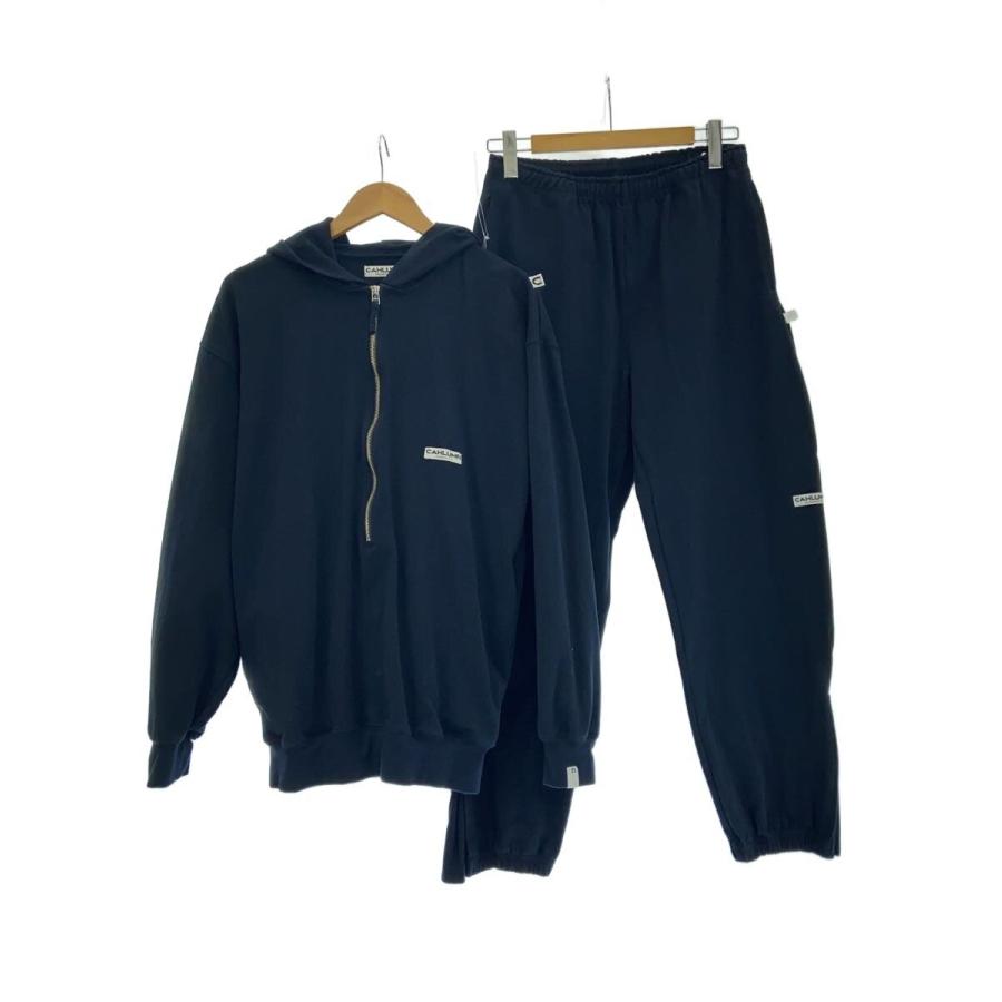 CAHLUMN◇Heavy Weight Jersey/ハーフジップパーカーセットアップ/M