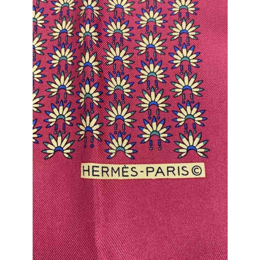 HERMES◇プチカレ45/スカーフ/シルク/BRD/総柄/レディース : セカンド