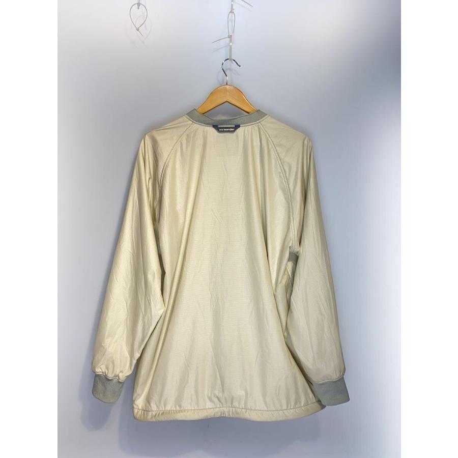 and wander◇COVERED RIP CARDIGAN/4/ナイロン/WHT/574-2184022