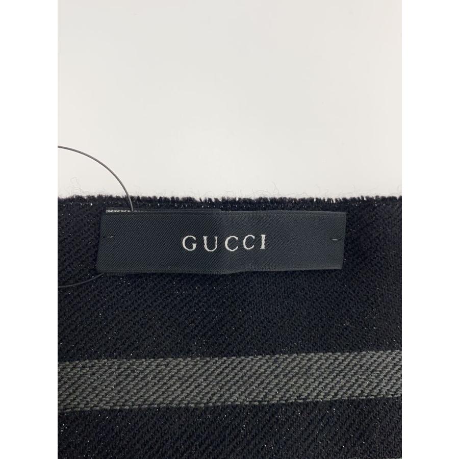 GUCCI◇マフラー/ウール/BLK/総柄/メンズ : セカンドストリートYahoo