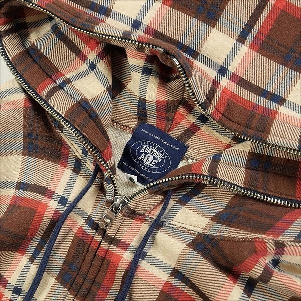 A BATHING APE ア ベイシング エイプ ラブジェネチェック柄ジップ