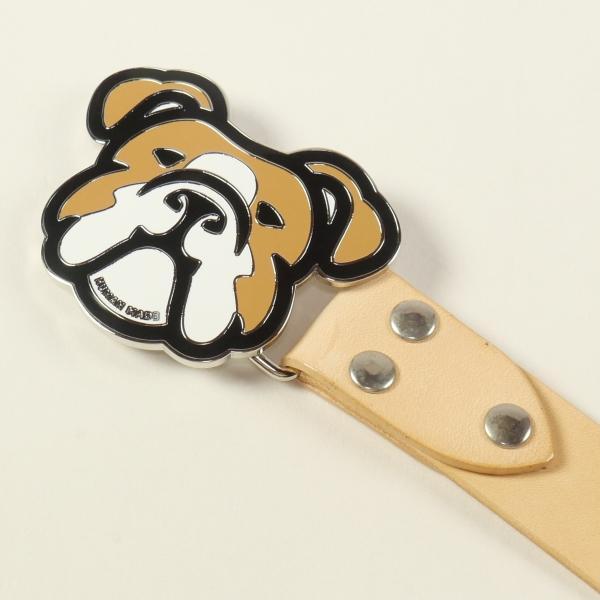 HUMAN MADE ヒューマンメイド 22SS BULLDOG LEATHER BELT ベルト 茶