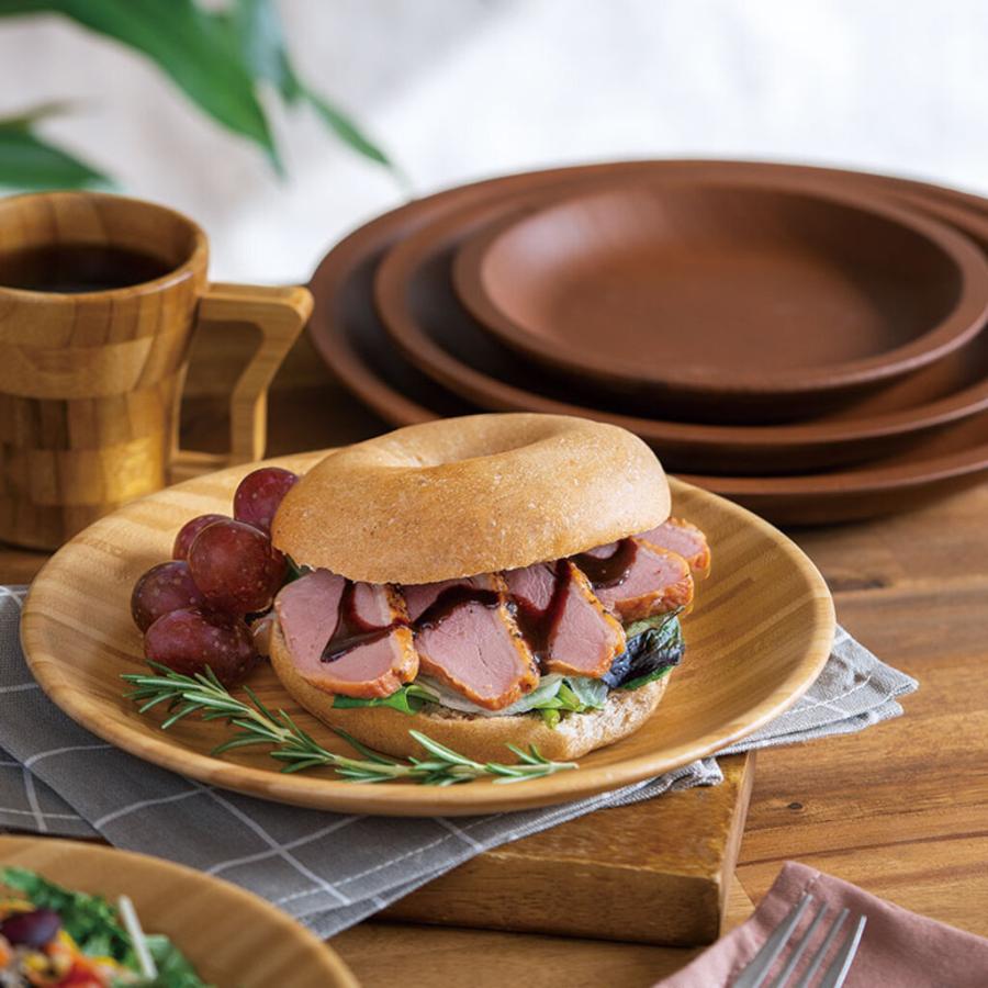 木製食器 6マスプレート ECL-1 / シンビ 食器 皿 プレート 仕切り皿 食