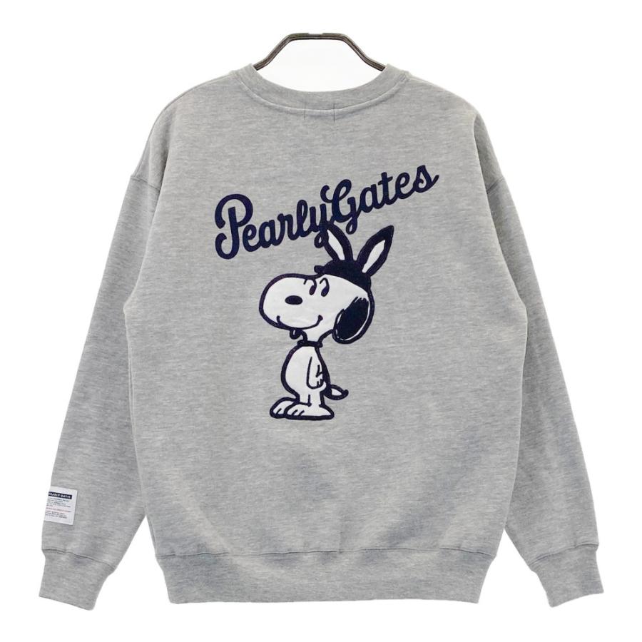 PEARLY GATES パーリーゲイツ ×PEANUTS 裏起毛 スウェットトレーナー