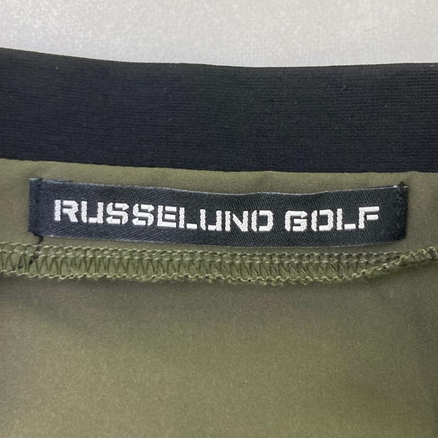 RUSSELUNO ラッセルノ ノーカラージャケット カーキ系 5 ゴルフウェア