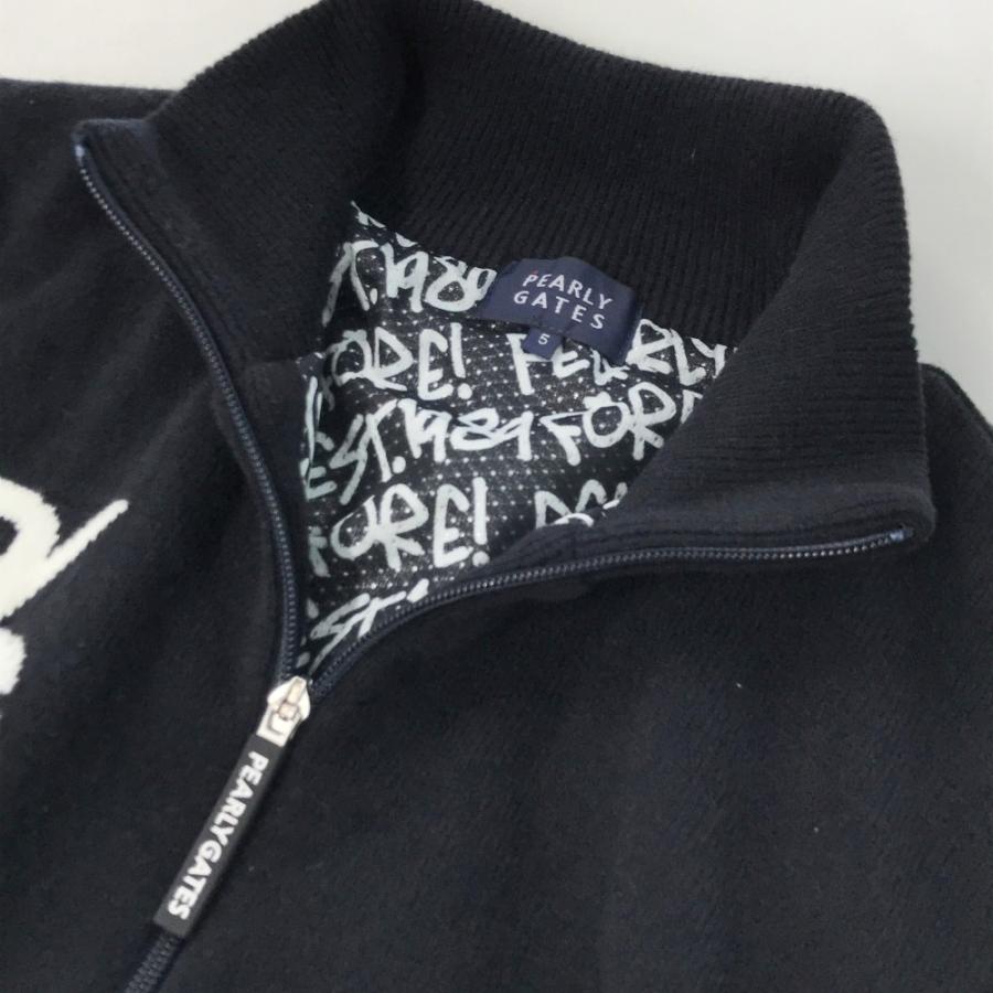 PEARLY GATES パーリーゲイツ ニットジャケット ブラック系 5 ゴルフ