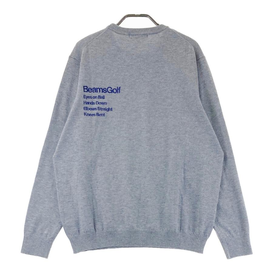 BEAMS GOLF ビームスゴルフ ニットセーター グレー系 L ゴルフウェア