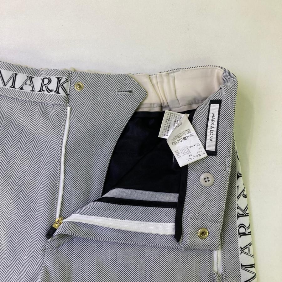 MARK&LONA マークアンドロナ パンツ ヘリンボーン ブラック系 44