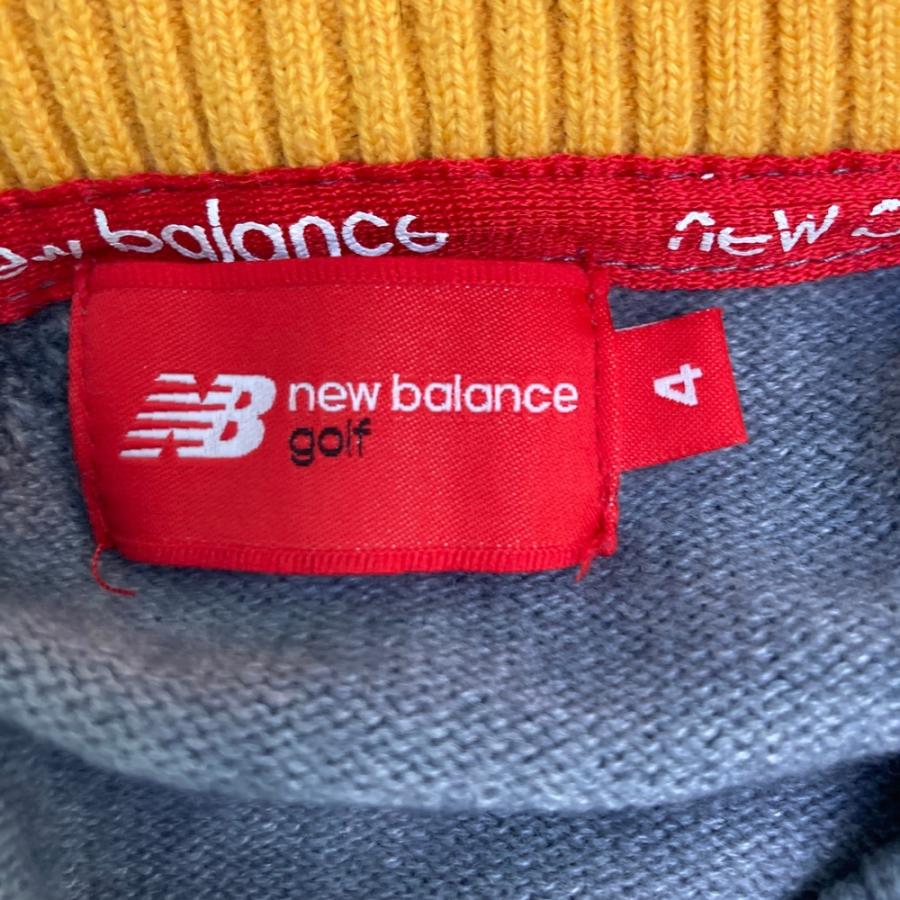 NEW BALANCE GOLF ニューバランス ニット セーター グレー系 4 ゴルフ