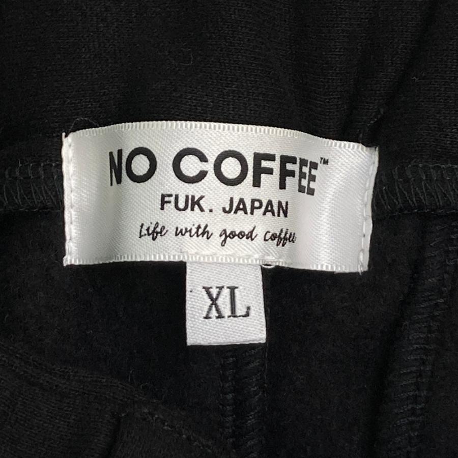 NO COFFEE ノーコーヒー × CLUBHAUS 裏起毛パンツ ブラック系 XL