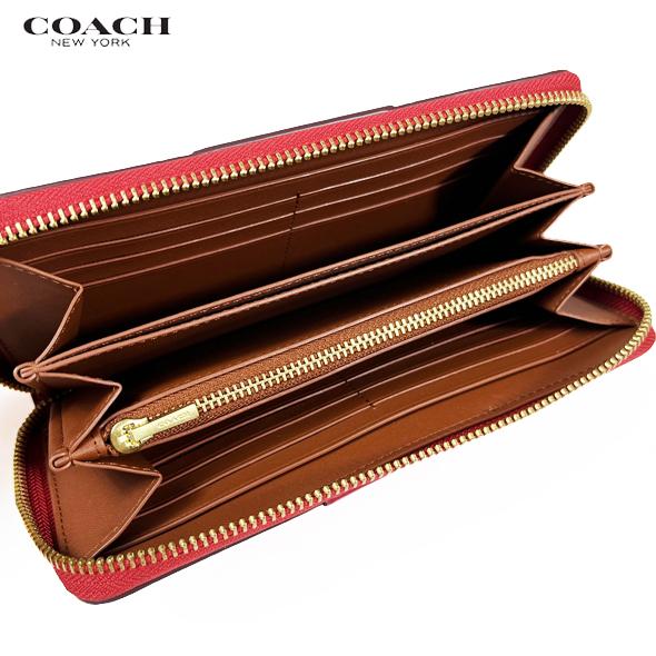 COACH（コーチ） 財布 長財布 アコーディオン ジップ ウォレット