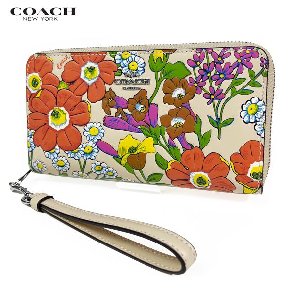 COACH（コーチ） レディース 花柄 財布 長財布 ロング ウォレット
