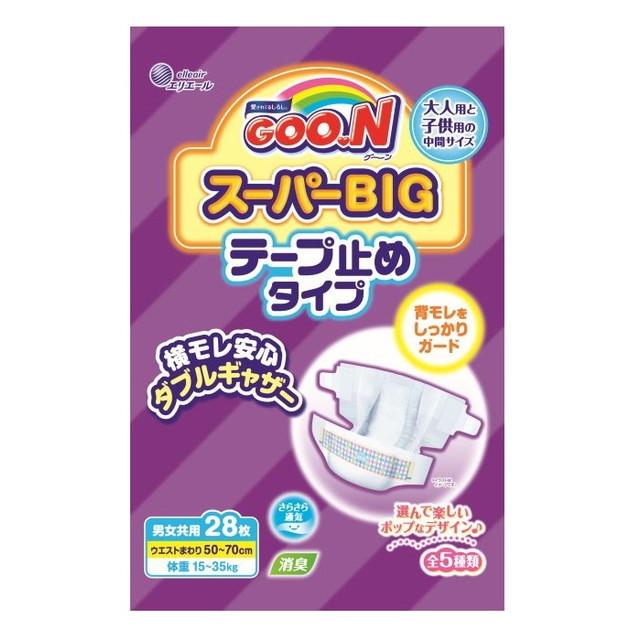 GOO.N 大王製紙 ！！グーン スーパーBIG テープ止めタイプ 男女共用 28