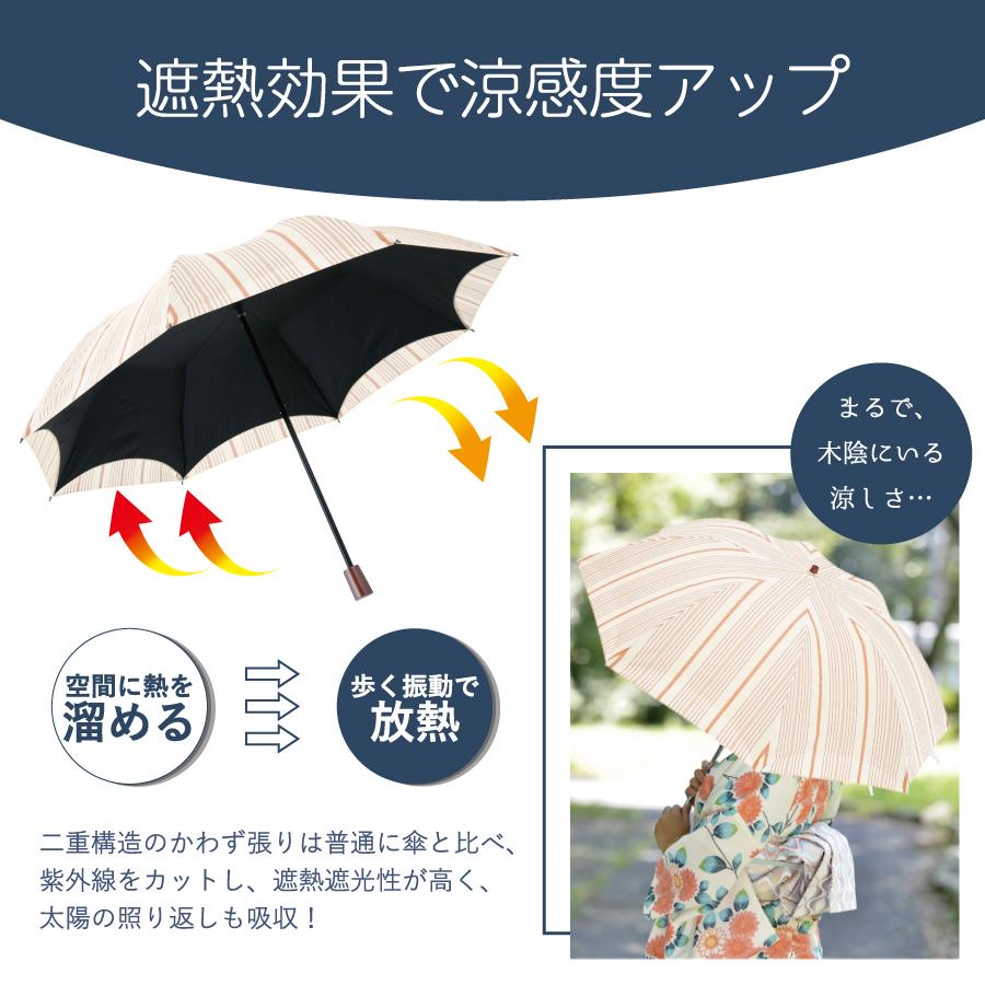 RevoSta 折りたたみ傘 ストライプ柄 DF516 送料無料 晴雨兼用 梅雨