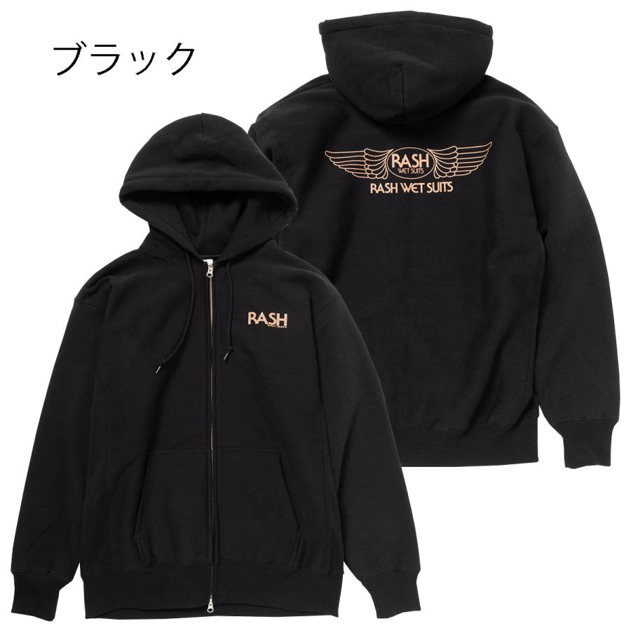 RASH ラッシュ 2026羽バックフルジップパーカー（12oz） / ラッシュ