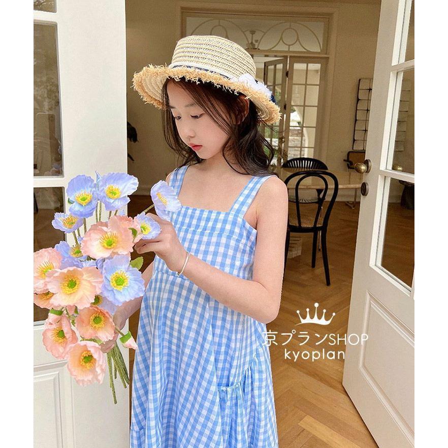 ワンピース キッズ 子供服 女の子 夏 キッズワンピース ノースリーブ
